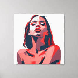 Resumen Retrato de mujer diseño de arte moderno