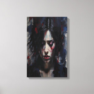 Resumen Retrato emocional Arte Contemporáneo