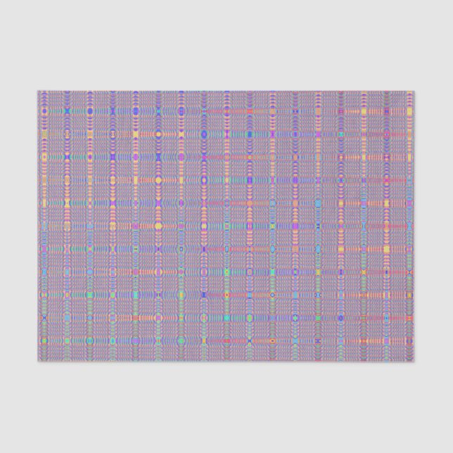 Resumen Retro En El Papel De Tejido De Líneas (Anverso)