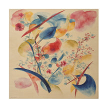 Resumen rojo, azul, verde y amarillo del arte de l