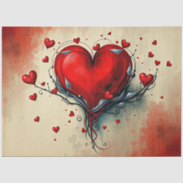 Resumen romántico de papel de tejido gótico