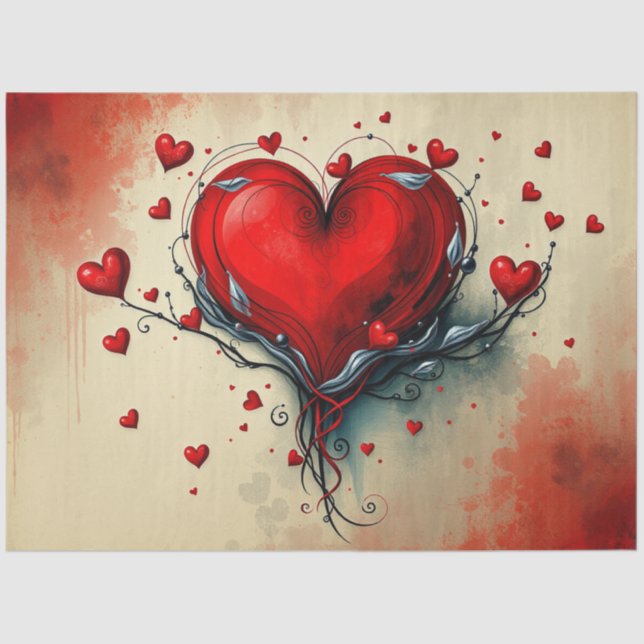 Resumen romántico de papel de tejido gótico (Anverso)