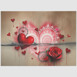 Resumen romántico de papel de tejido gótico