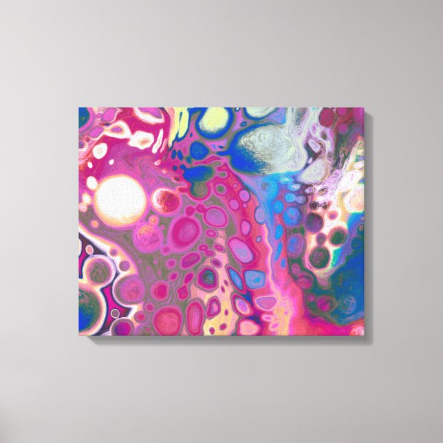 Resumen rosa, morado, azul del arte moderno (Anverso)