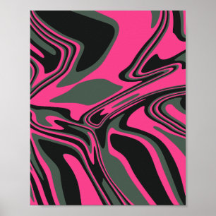 Resumen Rosa, verde oscuro y arte negro de natació