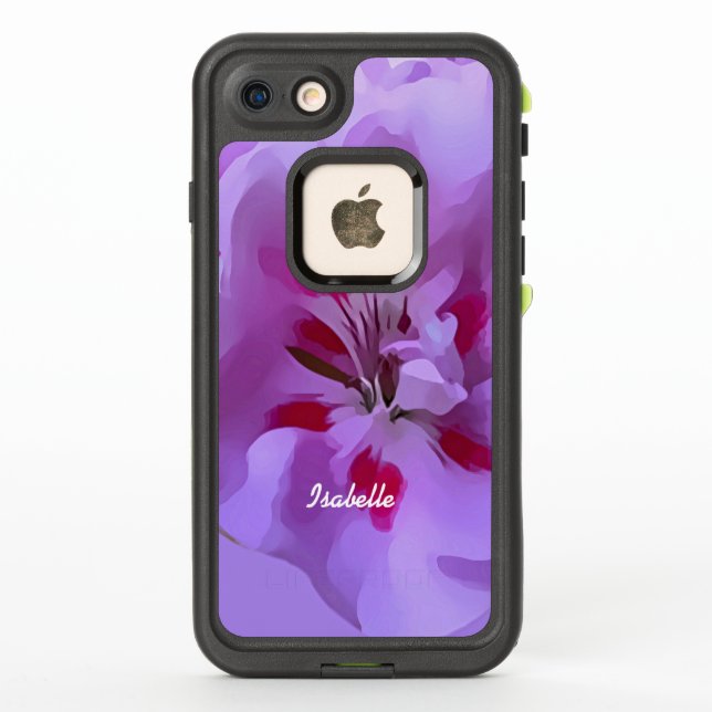 Resumen Rosa Violeta Hibiscus Flower Personalizada (Reverso)