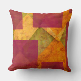 Resumen ruso Cojín decorativo de colores otoñales