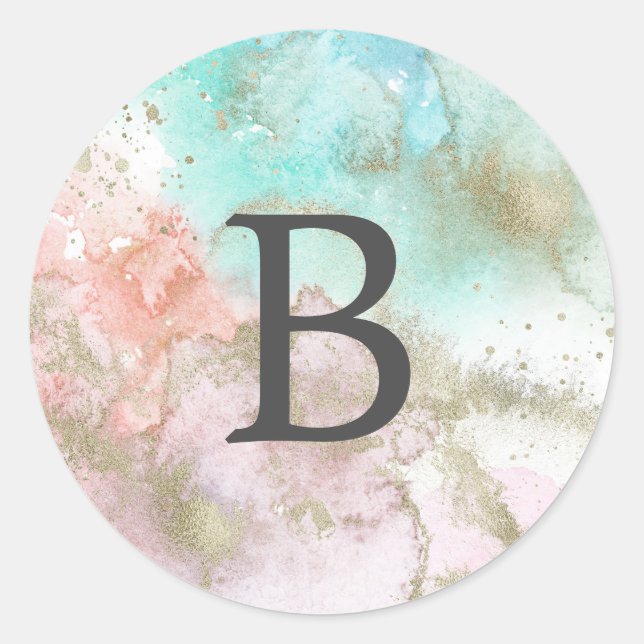 Resumen Sellos para sobres de monograma de verano  (Anverso)