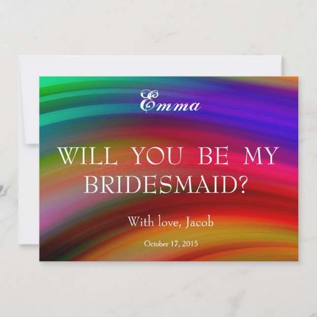 Resumen Serás Mi Invitación A La Novia (Anverso)
