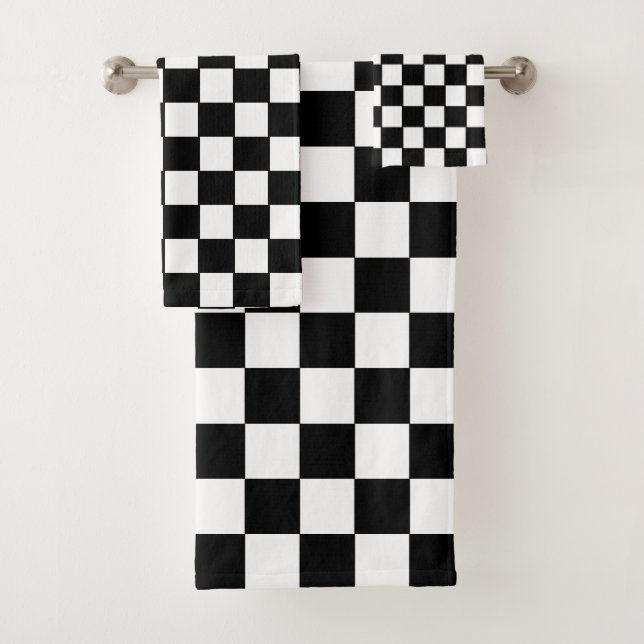 Resumen simple de negro y blanco a cuadros (In situ)