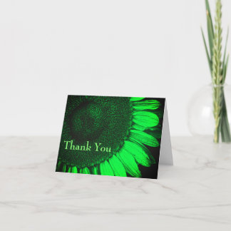 Resumen Tarjeta de Agradecimiento a Girasol Verde