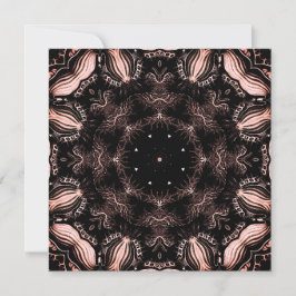 Resumen Tarjeta de nota cuadrada de diseño negro y