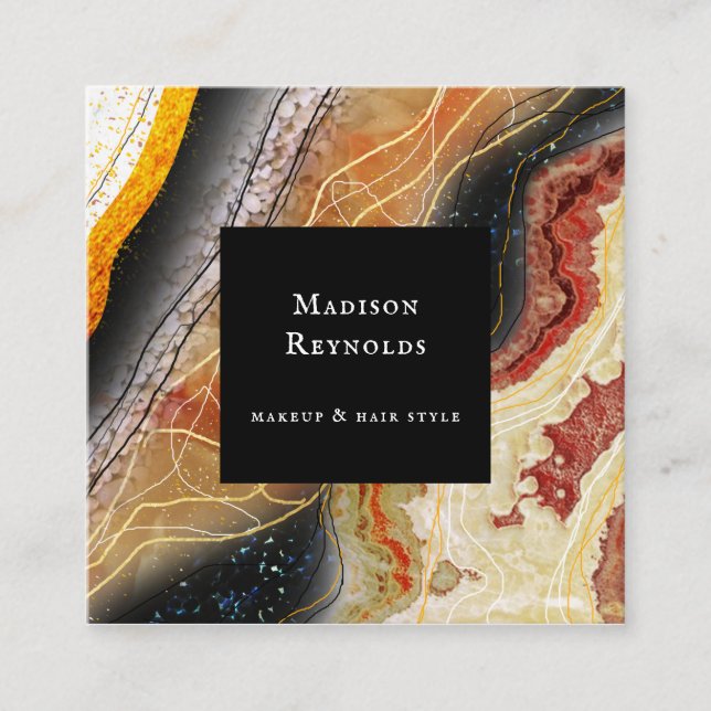 Resumen Tarjeta de presentación 3D de mármol profu (Anverso)