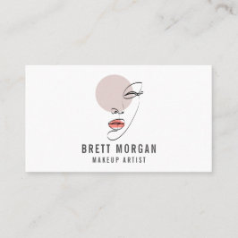 Resumen tarjeta de visita de artista de maquillaje
