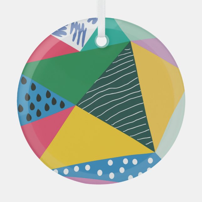 Resumen Triangular: Decoración de cosecha geométri (Anverso)