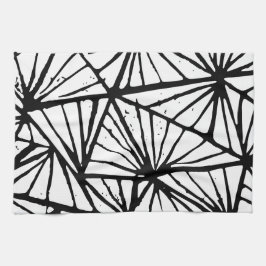 Resumen Triángulos Lino Impresión Toallas de Cocin