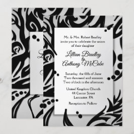 Resumen Tribal Silver Wedding Invitación a Olive