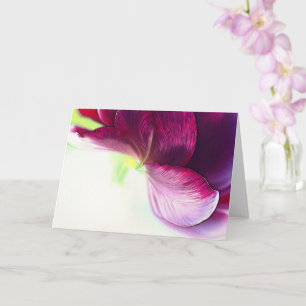 Resumen Tulip Petals Tarjeta de nota de arte