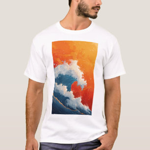 Resumen Vector 2D Semi-Realismo Pop Art Camiseta