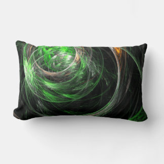Resumen verde del mundo: almohada lumbar del arte