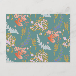 Resumen verde postal lindo alegre y colorido