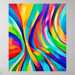 Resumen vibrante Arte de color de rotación