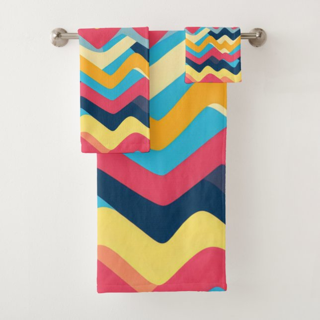 Resumen Zigzag Colores ondulados (In situ)
