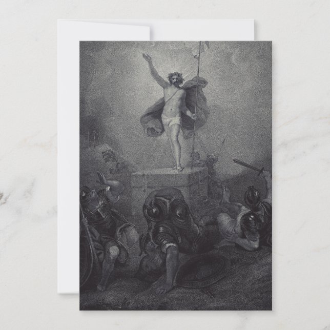Resurrección de Nuestro Señor Tarjeta Santa (Anverso)