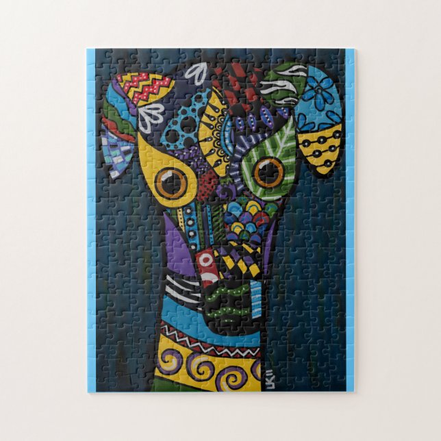 Retirado compitiendo con rompecabezas del rescate (Vertical)