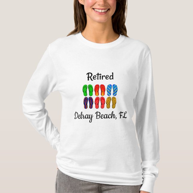 Retirado - Delray Beach, FL, camiseta (Anverso)