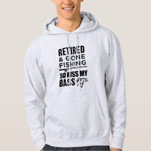Retirado e ido a pescar tan beso mi sudadera con