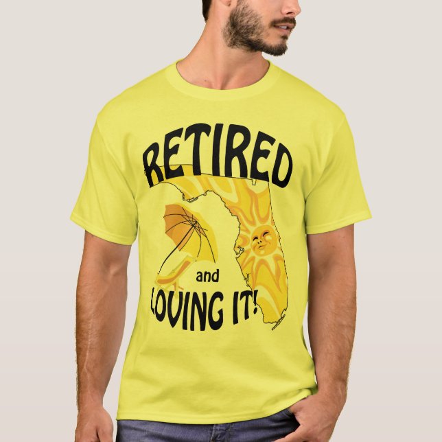 Retirado en camiseta soleada de Florida (Anverso)