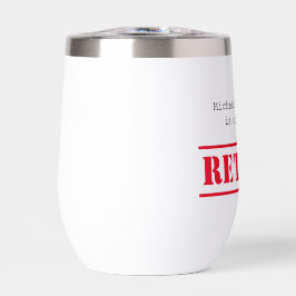 Retirado oficialmente, nombre personalizado regalo