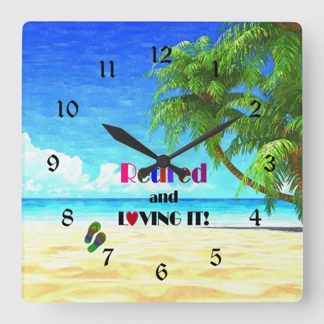 ¡Retirado y Amado! Reloj grande (Anverso)