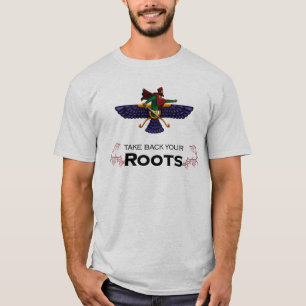 Retire sus raíces - la camiseta del guerrero pers