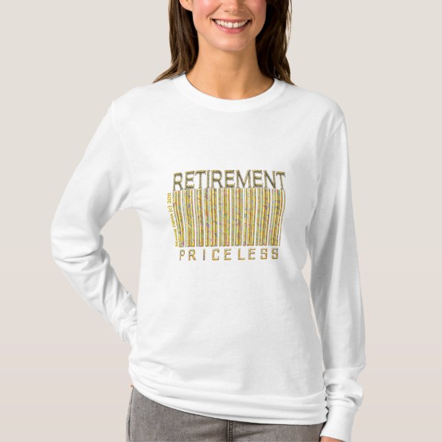 "Retiro -" camisa inestimable del código de barras (Anverso)