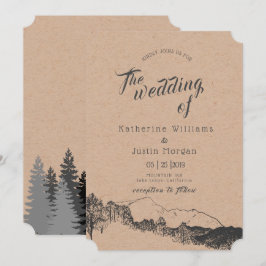 Retiro de montaña | Invitación a la boda