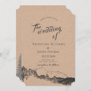 Retiro de montaña   Invitación a la boda