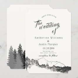 Retiro de montaña | Invitación a la boda