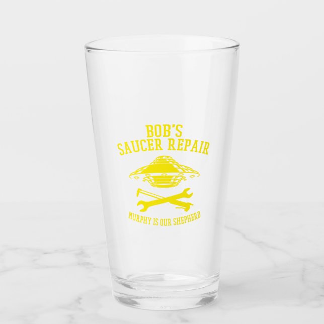 retoño con el logo de reparación de Bob Saucer ama (Anverso)