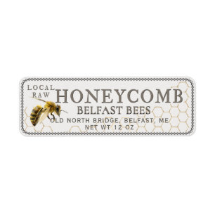 Retorno de la dirección Honeycomb con etiqueta de