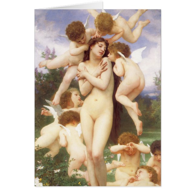 Retorno de primavera (Le Printemps) por Bouguereau (Frente)