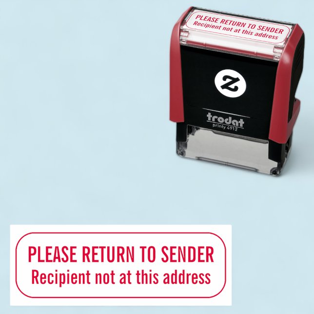 Retorno del sello de goma al remitente No en esta  (MISOOK Return to Sender Self Inking Stamp)
