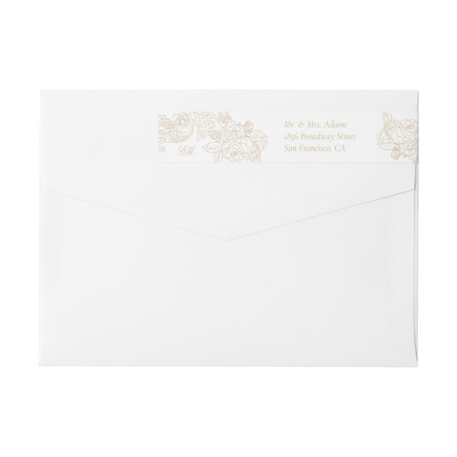 Retorno predirigido de rococo champagne Ornament (Reverso)