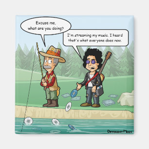 Retransmisión de música divertida imán refrigerado