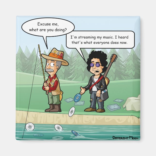 Retransmisión de música divertida imán refrigerado (Frente)