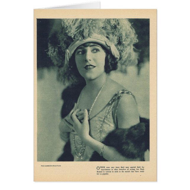 Retrato 1923 de Ruth Roland (Frente)