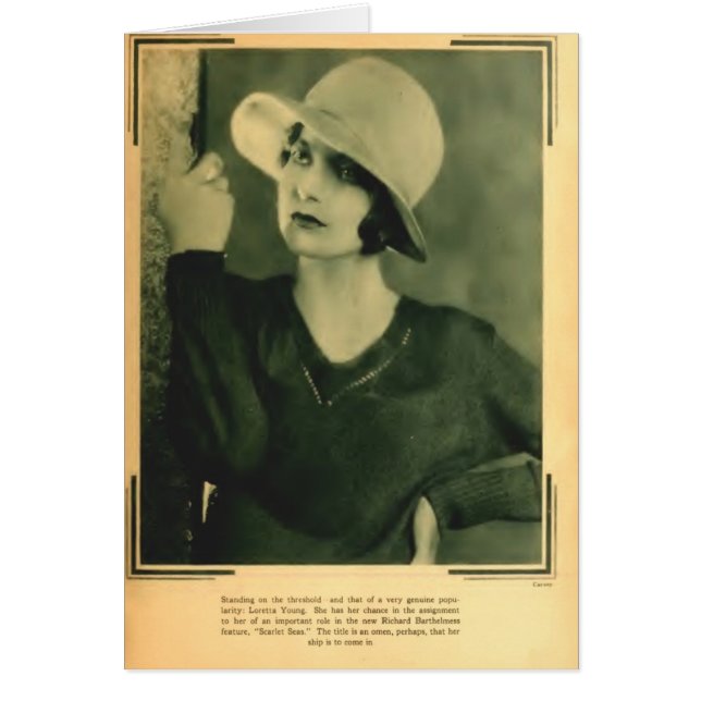 Retrato 1929 de Loretta Young (Frente)
