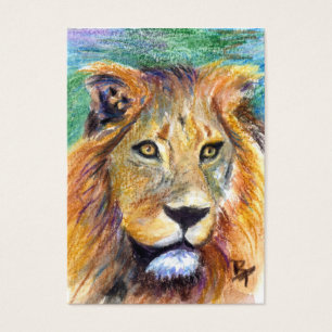 Retrato ACEO Artcard del león