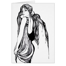 Retrato adolescente del pelo largo